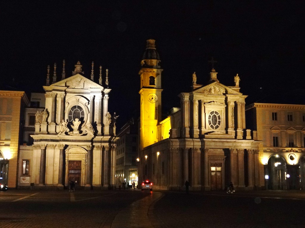 Turin - exterior view of San Carlo Borromeo church