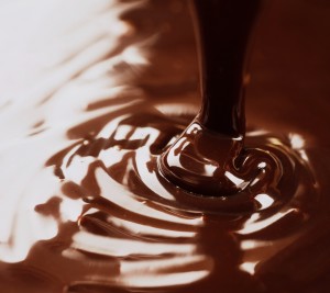 chocolate being poured - souvenirs from Piedmont 