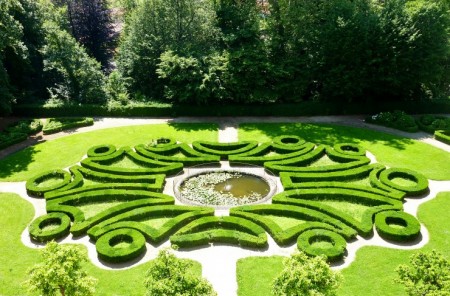 Royal gardens in Agliè, found on the Royal Wine Road in Piedmont