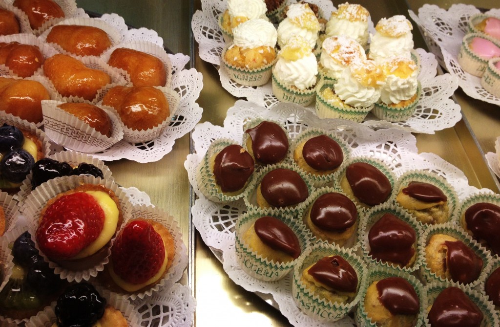 mini ‘choux’ - mini pastries found in Turin, Piedmont, Italy