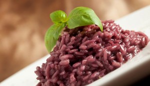 foodies guide to piedmont - Risotto al Barolo - purple risotto due to the Barole wine used to make it 