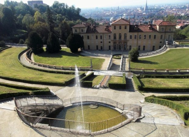 Villa della Regina with city of Turin as backdrop