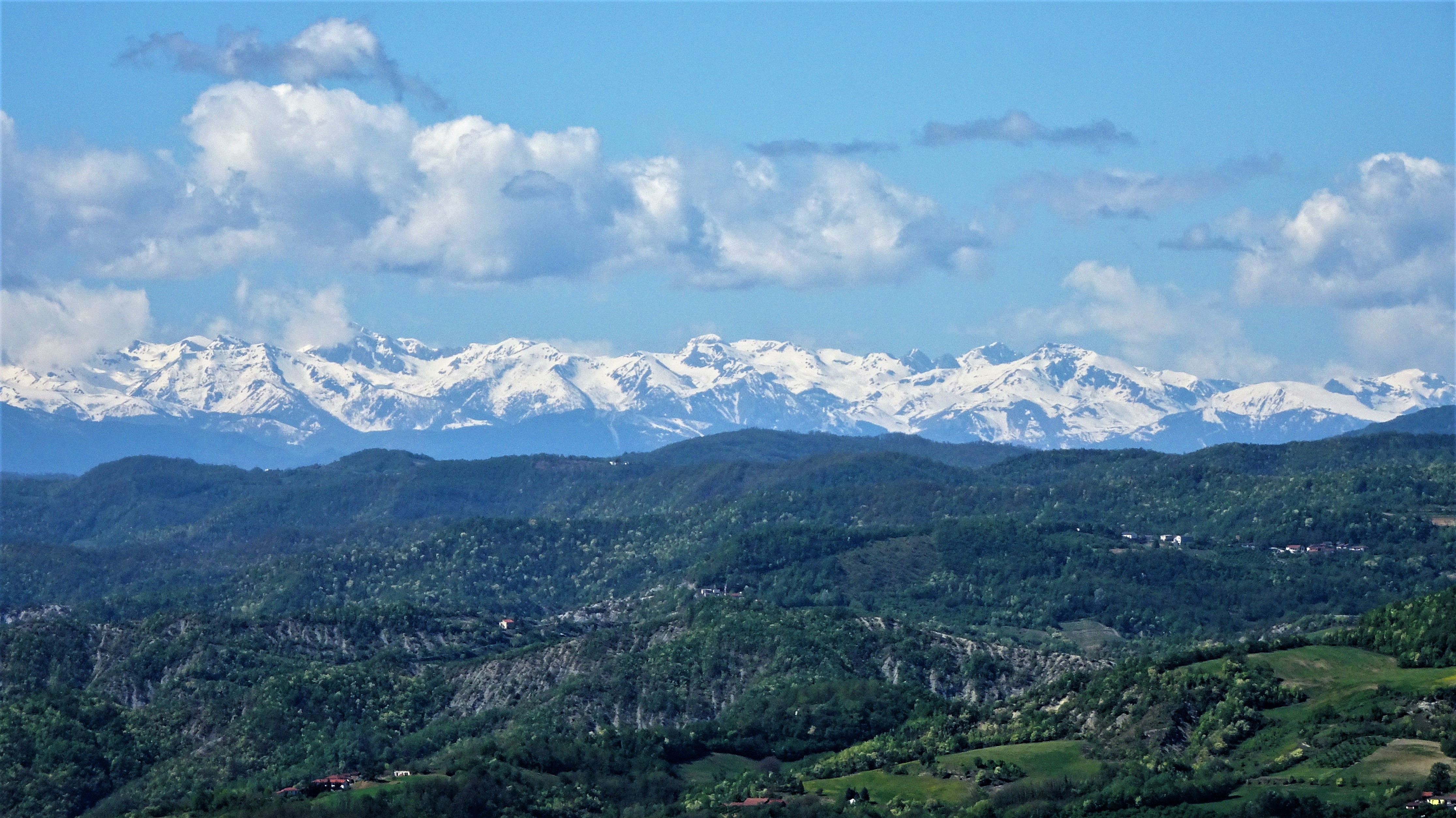 Piedmont off the Beaten Track - View on the road between Montechiaro Alto and Turpino