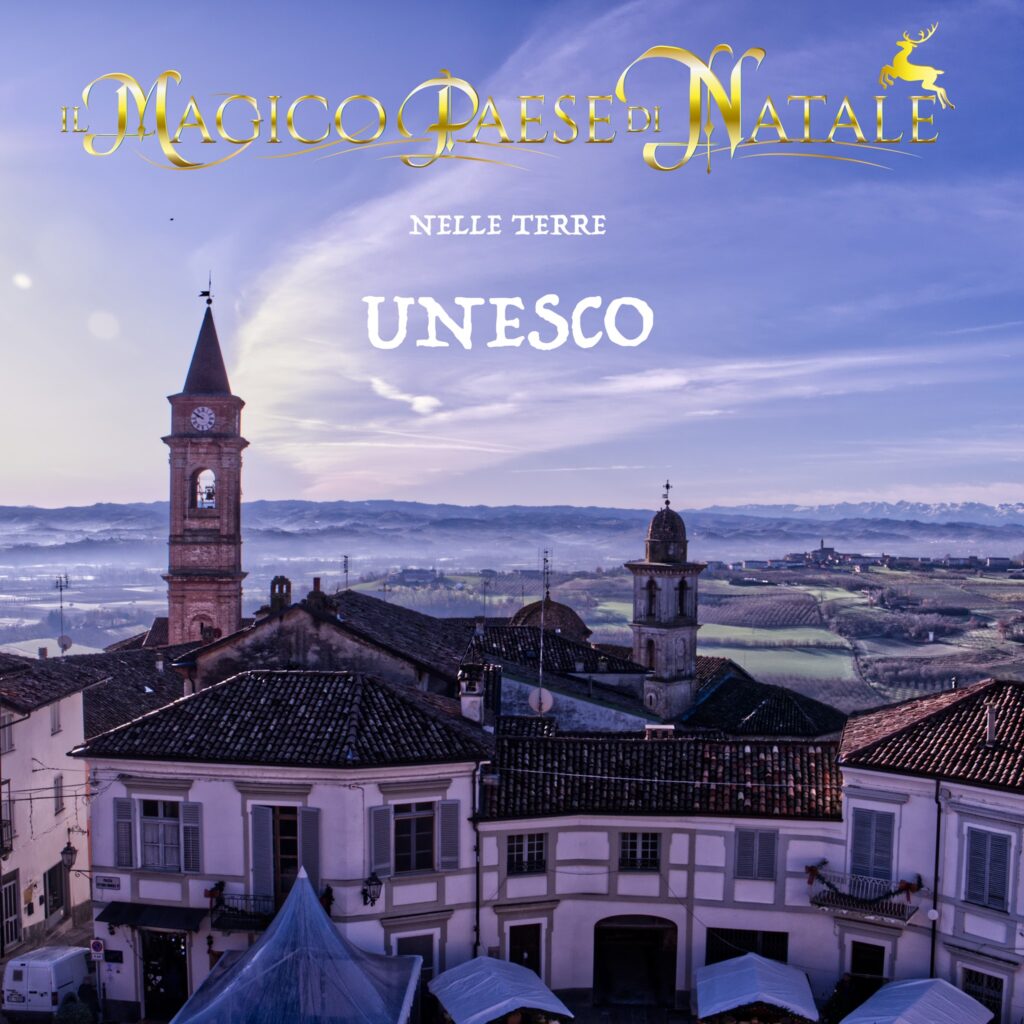Chritmas in Piedmont includes the Govone Christmas market with a scenic view of Govone village